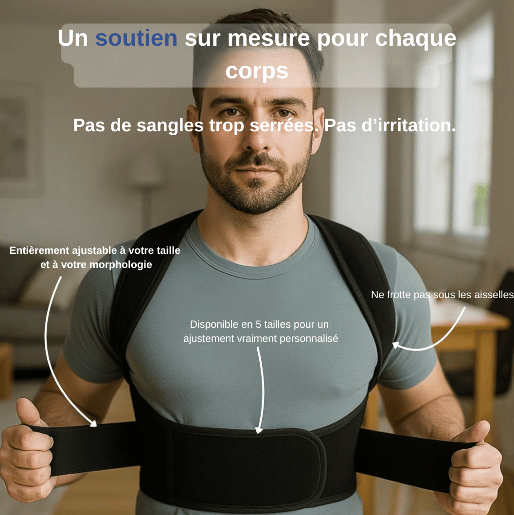 Correcteur de posture à double tige de maintien | RELIVIO™