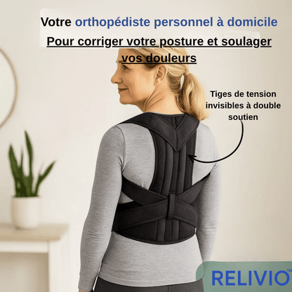 Correcteur de posture à double tige de maintien | RELIVIO™