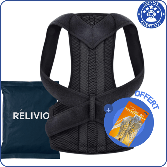 Correcteur de posture à double tige de maintien | RELIVIO™